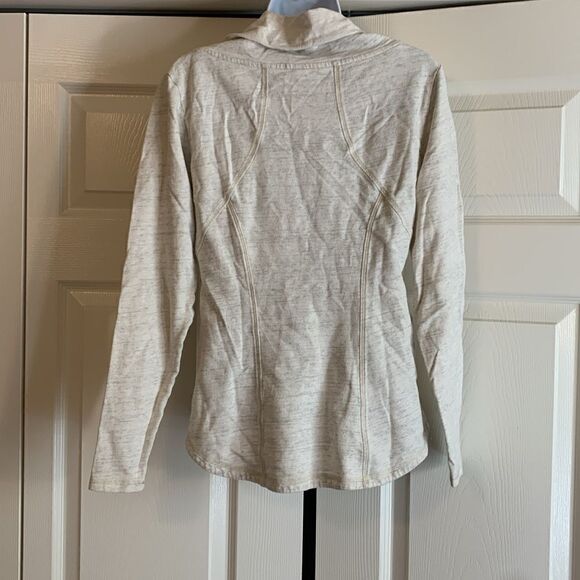 COWL NECK, by LUCY, cotton, SP, great condition, off white w/gray under tone - Picture 4 of 9